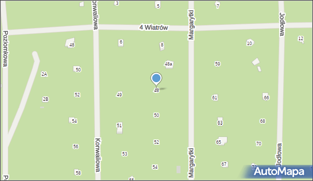 Osiedle Wilga, Margarytki, 48, mapa Osiedle Wilga