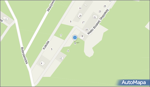 Osiek nad Wisłą, Matki Boskiej Skępskiej, 6, mapa Osiek nad Wisłą