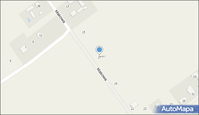 Osówiec, Makowa, 17, mapa Osówiec