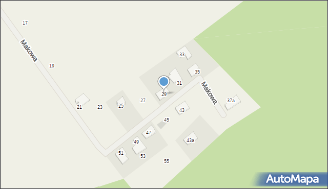 Osówiec, Makowa, 29, mapa Osówiec