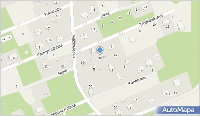 Osowiec, Mazowiecka, 60, mapa Osowiec