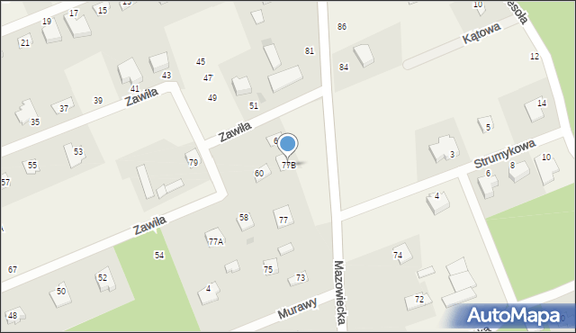 Osowiec, Mazowiecka, 77B, mapa Osowiec