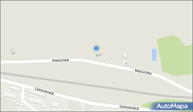 Ostróda, Mazurska, 5, mapa Ostróda