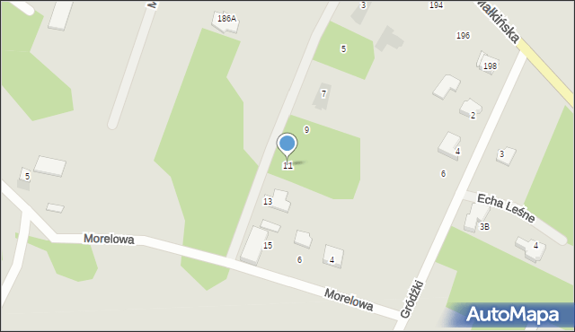 Ostrów Mazowiecka, Magnolii, 11, mapa Ostrów Mazowiecka