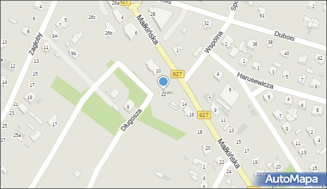 Ostrów Mazowiecka, Małkińska, 12, mapa Ostrów Mazowiecka