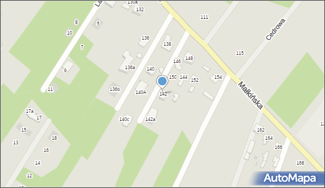 Ostrów Mazowiecka, Małkińska, 142, mapa Ostrów Mazowiecka