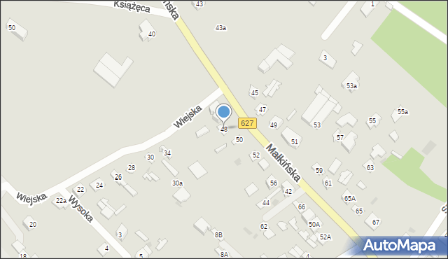 Ostrów Mazowiecka, Małkińska, 48, mapa Ostrów Mazowiecka