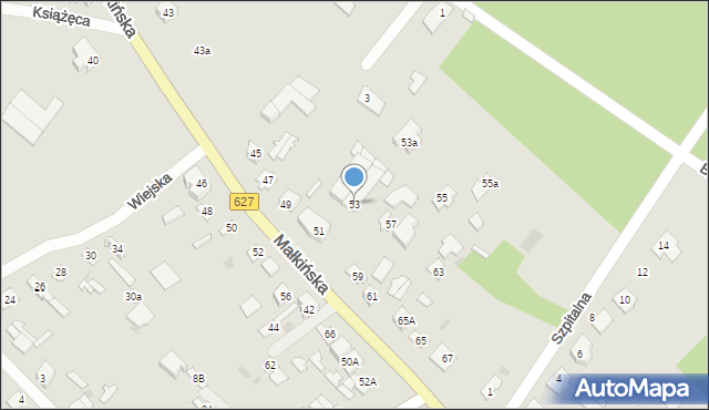 Ostrów Mazowiecka, Małkińska, 53, mapa Ostrów Mazowiecka