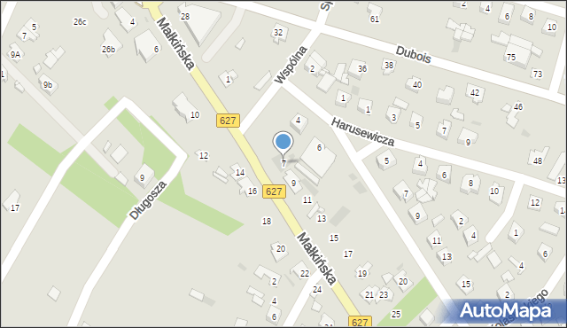 Ostrów Mazowiecka, Małkińska, 7, mapa Ostrów Mazowiecka