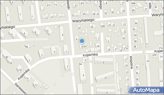 Ostrowiec Świętokrzyski, Matejki Jana, 2, mapa Ostrowiec Świętokrzyski