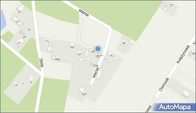 Ostrowik, Marsa, 16, mapa Ostrowik