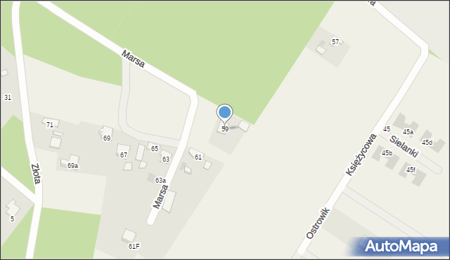 Ostrowik, Marsa, 7, mapa Ostrowik
