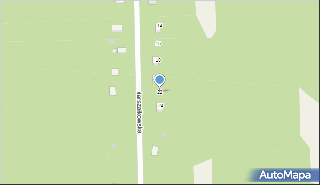 Ostrybór, Marszałkowska, 22, mapa Ostrybór