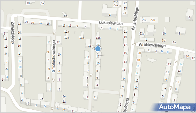 Oświęcim, Marchlewskiego Leona, 12, mapa Oświęcimia
