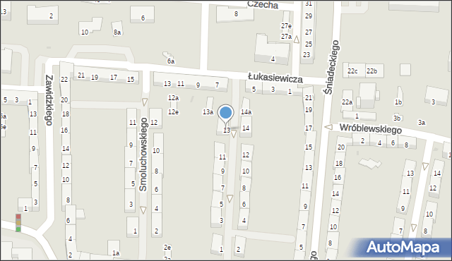 Oświęcim, Marchlewskiego Leona, 13, mapa Oświęcimia