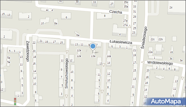 Oświęcim, Marchlewskiego Leona, 13c, mapa Oświęcimia