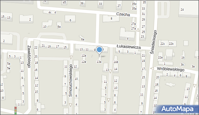 Oświęcim, Marchlewskiego Leona, 13e, mapa Oświęcimia