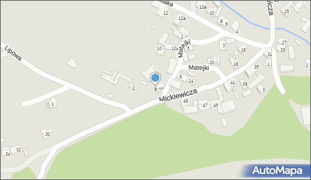 Otmuchów, Matejki Jana, 6, mapa Otmuchów