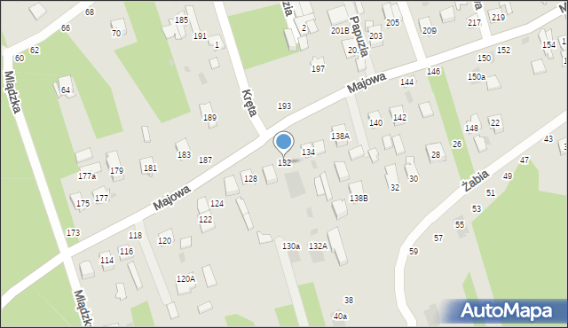 Otwock, Majowa, 132, mapa Otwock