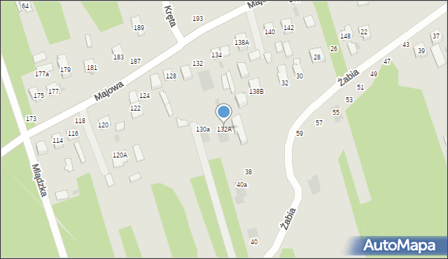 Otwock, Majowa, 132A, mapa Otwock