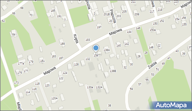 Otwock, Majowa, 134, mapa Otwock