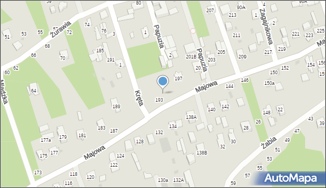 Otwock, Majowa, 195, mapa Otwock