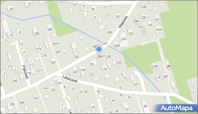 Otwock, Majowa, 224, mapa Otwock