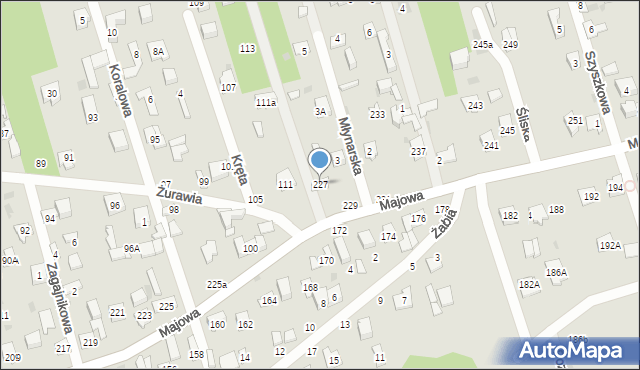 Otwock, Majowa, 227, mapa Otwock