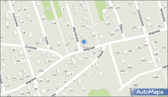 Otwock, Majowa, 231, mapa Otwock