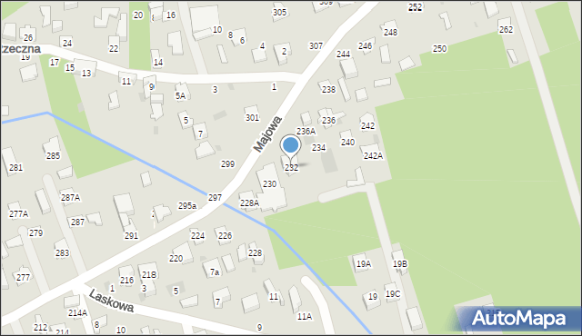 Otwock, Majowa, 232, mapa Otwock