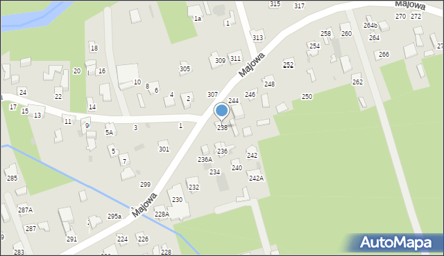Otwock, Majowa, 238, mapa Otwock