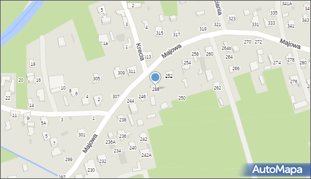 Otwock, Majowa, 248, mapa Otwock