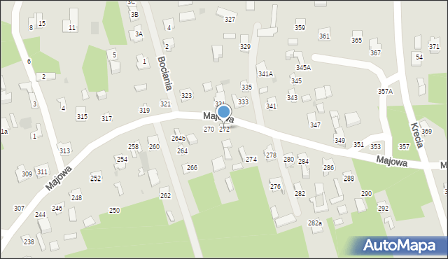 Otwock, Majowa, 272, mapa Otwock