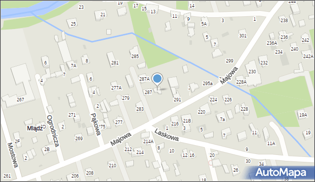 Otwock, Majowa, 289, mapa Otwock