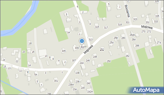Otwock, Majowa, 311, mapa Otwock