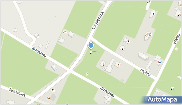 Otwock, Majowa, 2, mapa Otwock