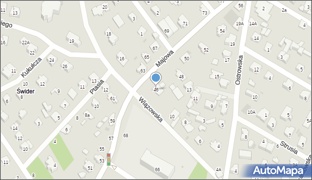 Otwock, Majowa, 46, mapa Otwock