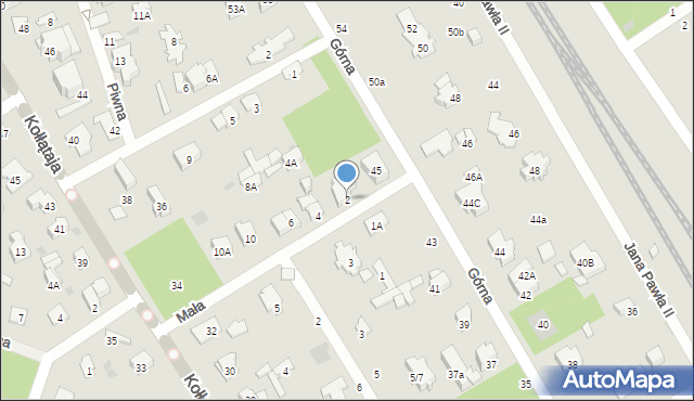 Otwock, Mała, 2, mapa Otwock