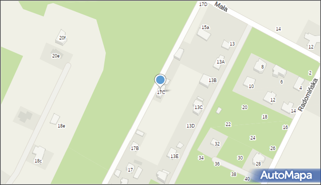 Owczarnia, Mała, 17C, mapa Owczarnia