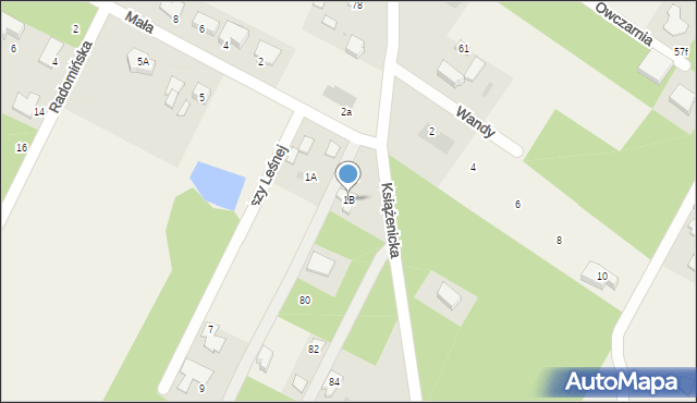 Owczarnia, Mała, 1B, mapa Owczarnia