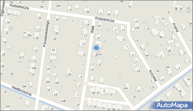Ożarów Mazowiecki, Mała, 10, mapa Ożarów Mazowiecki