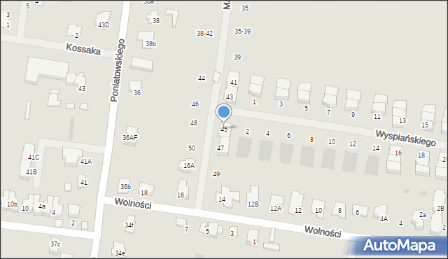 Ożarów Mazowiecki, Matejki Jana, 45, mapa Ożarów Mazowiecki