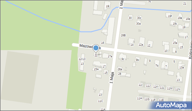 Ożarów Mazowiecki, Mazowiecka, 11, mapa Ożarów Mazowiecki