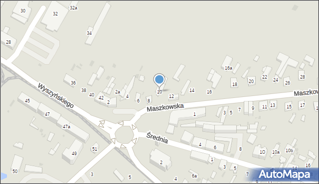 Ozorków, Maszkowska, 10, mapa Ozorków