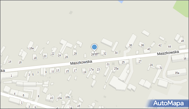 Ozorków, Maszkowska, 28/30, mapa Ozorków