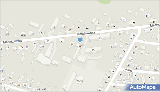 Ozorków, Maszkowska, 31, mapa Ozorków