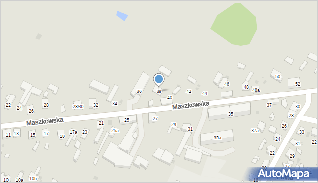 Ozorków, Maszkowska, 38, mapa Ozorków