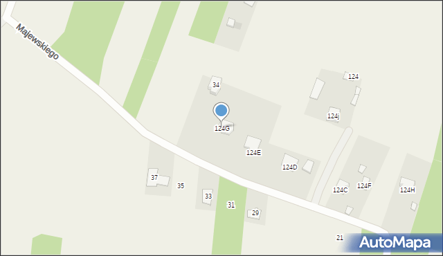 Parznice, Majewskiego Józefa, 32, mapa Parznice