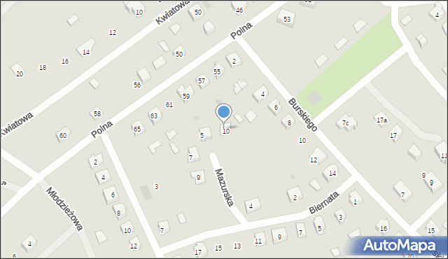 Pasym, Mazurska, 3, mapa Pasym