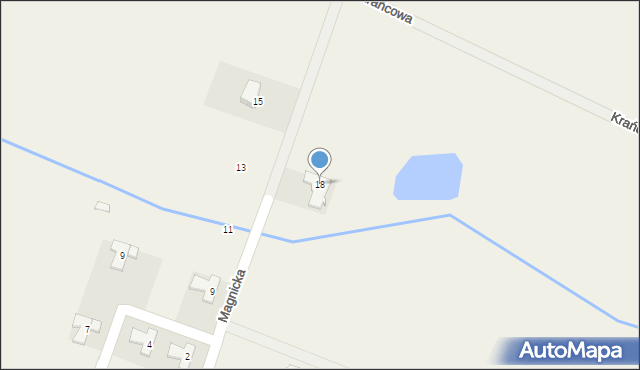 Pełczyce, Magnicka, 18, mapa Pełczyce